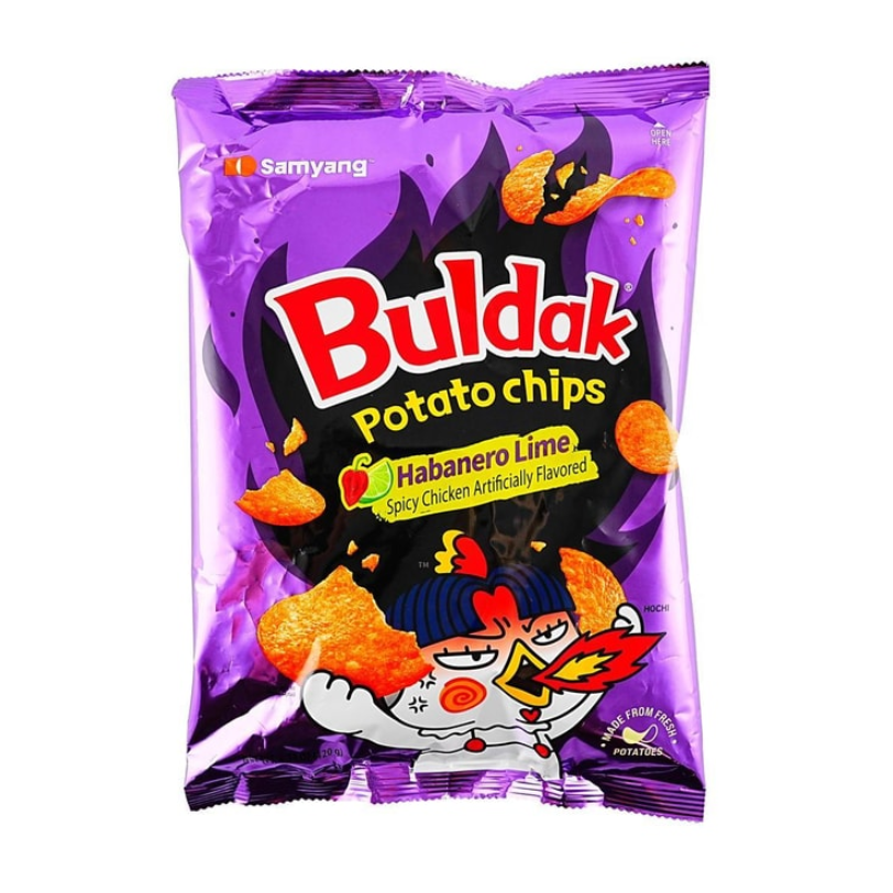 Buldak Potato Chips Habanero Lime Flavor