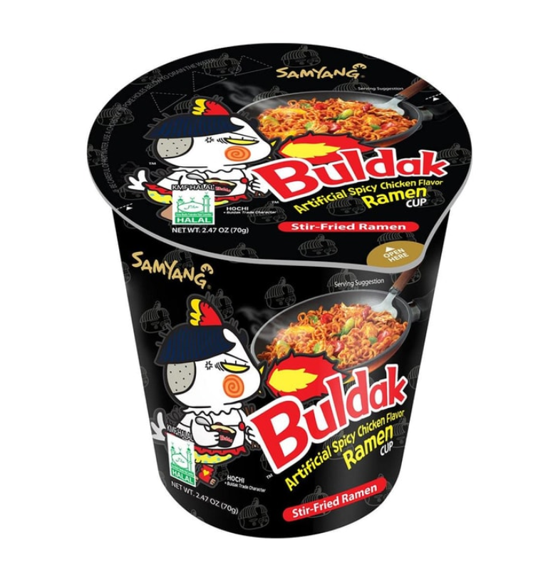 Buldak Artificial Spicy Chicken Flavor Ramen Original (Cup) 