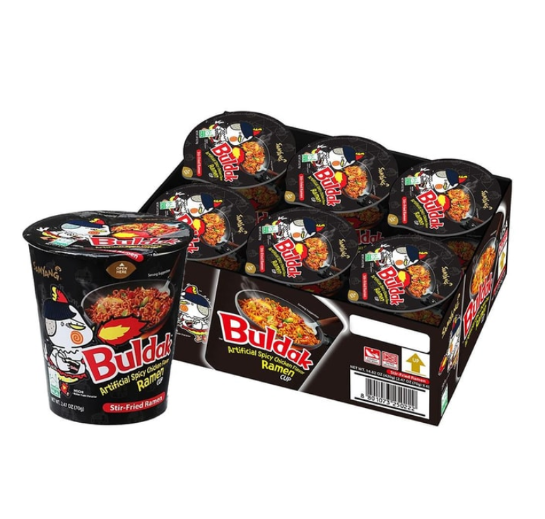 Buldak Artificial Spicy Chicken Flavor Ramen Original (Cup) 