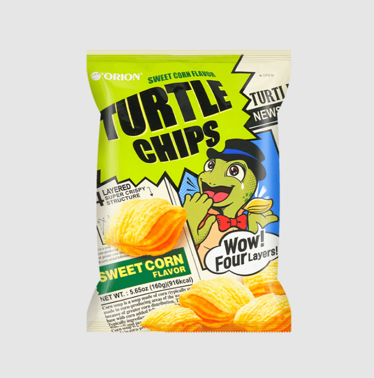 Orion Turtle Chips Sweet Corn 