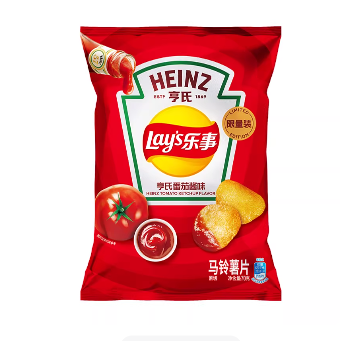 Lay's Potato Chips Heinz Ketchup Flavor