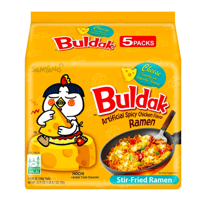 Buldak Artificial Spicy Chicken Flavor Ramen Carbonara 