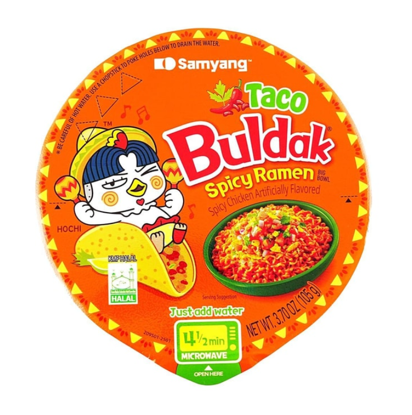 Buldak Artificial Spicy Chicken Flavor Ramen Taco Flavor