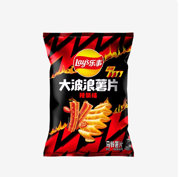 Lays Wavy Potato Chips,Latiao Spicy Strip Flavor