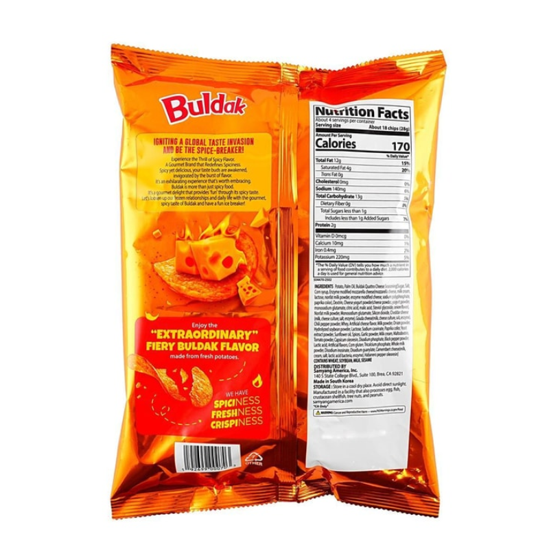 Buldak Potato Chips Quattro Cheese Flavor